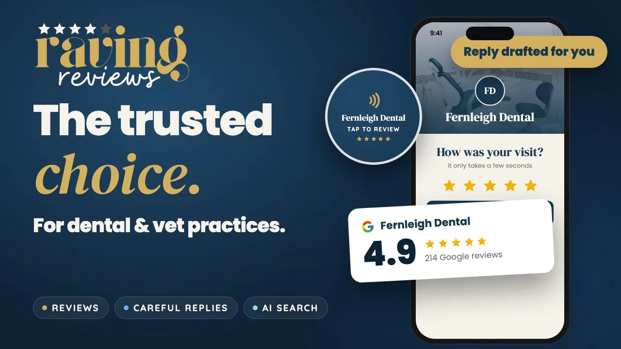 Title card: How we help dental & vet practices
